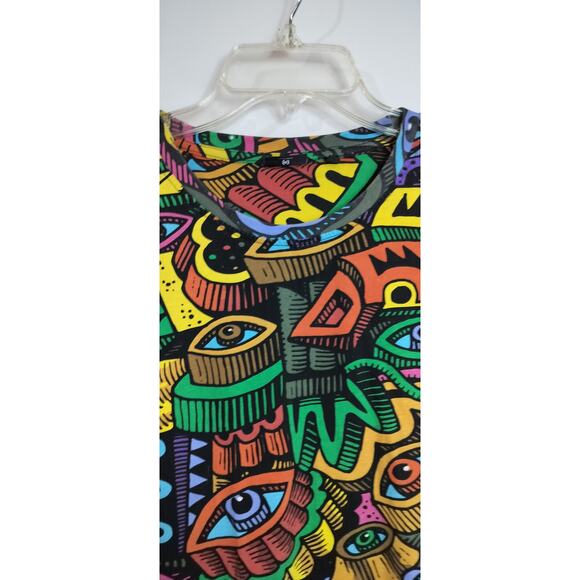 M768) Cropp Men's Multicolor Pop Art Graphic Print Short Sleeve Tee XL - Picture 4 of 10